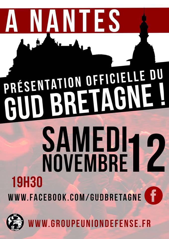 Le GUD Nantes qui fait sa promotion quelques mois avant l'agression d'Erwan et Steven 
