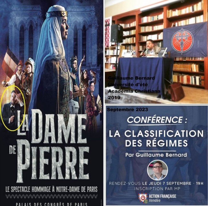 Guillaume Bernard, prof à l'ICES, conférencier à Académia Christiana et l'AF Vendée. Il joue le rôle de Victor Hugo dans la Dame de pierre.